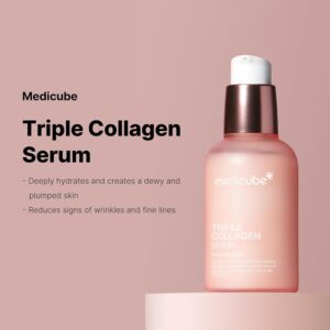 Medicube Triple Collagen Serum 1.85 fl.oz - Nourish dull skin with Triple Collagen Complex - A lightweight serum with Niacinamide and Hyaluronic Acid - Korean Skincare - Image 4
