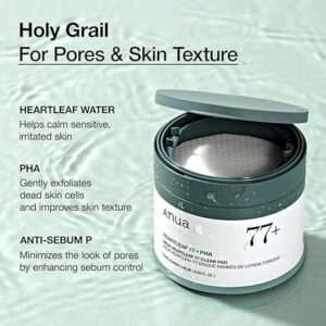 ANUA Heartleaf 77 Toner Pad, Mild Exfoliating Facial Pads for Glass Skin, Hydrating Pore Care for Sensitive Skin, Heartleaf Extract, PHA, Centella, Non comedogenic, Korean Skin Care (70 Pads) - Image 5