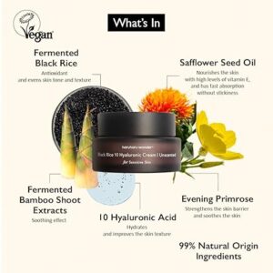 HARUHARU wonder Black Rice 10 Hyaluronic Cream Unscented, 1.6 fl oz - Image 6