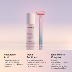 Solawave Wand Skin Therapy Activating Serum | Hyaluronic Acid and Peptides | Enhance Skincare Device Results | Hydrating Microcurrent Galvanic Current | Wrinkle Smoothing - Image 5