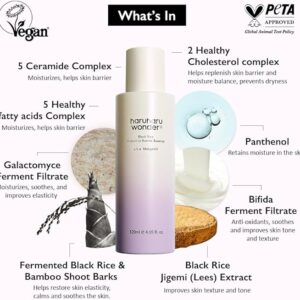 haruharu Wonder Black Rice Probiotics Barrier Essence 4.05 fl. oz., Essence Toner to Strengthen Skin Barrier with Ceramides, Fermented Ingredients, Soothing, Moisturizing, Plumping - Image 5
