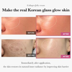 Medicube Collagen Jelly Cream- Niacinamide & Freeze-Dried Hydrolyzed Collagen - Boosts skin's barrier hydration and gives 24h Glow & Lifted Look - No artificial color, Korean skincare (3.71 fl.oz.) - Image 4