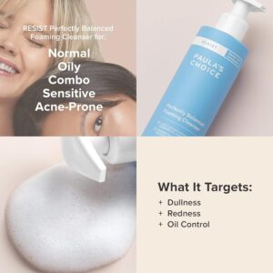 Paula's Choice RESIST Perfectly Balanced Foaming Cleanser, Hyaluronic Acid & Aloe, Anti-Aging Face Wash, Large Pores & Oily Skin, 6.4 Fl Oz - Image 3