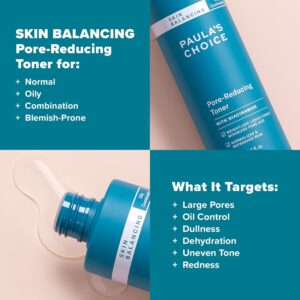 Paula's Choice SKIN BALANCING Pore-Reducing Face Toner for Combination and Oily Skin, Minimizes Large Pores, Controls Oil & Shine, Hydrates & Replenishes, Suitable for Acne-Prone Skin - Image 4